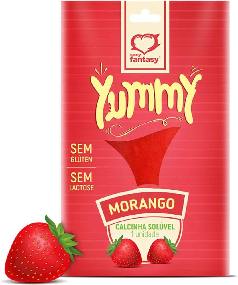Calcinha Comestivel Morango - imagem do produto