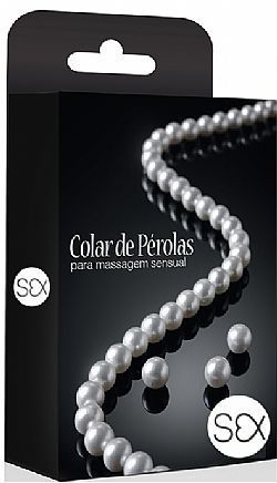 COLAR DE PÉROLAS SENSUAIS CAIXA ACRÍLICO - 07629 - imagem do produto