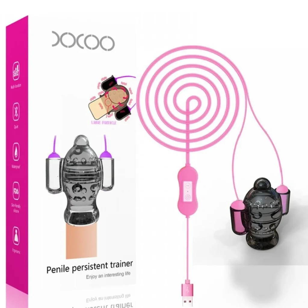 Estimulador Duplo de Eletrochoque para a Glande do Pênis - imagem do produto