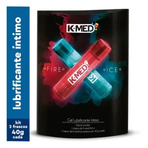 K Med Kit 2 Geis Lubrificantes Intimo Fire E Ice 40g - imagem do produto