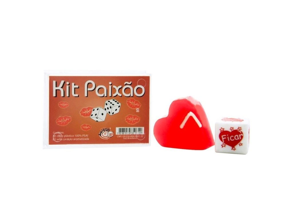 Kit Paixao Vela Dado Erotico Diversao Ao Cubo - imagem do produto