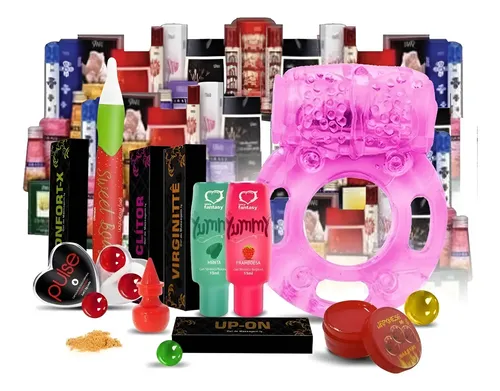 Kit Produtos Eroticos 45 Produtos Anel Com Vibrador Retardante Sexshop Retorno Imediato - imagem do produto