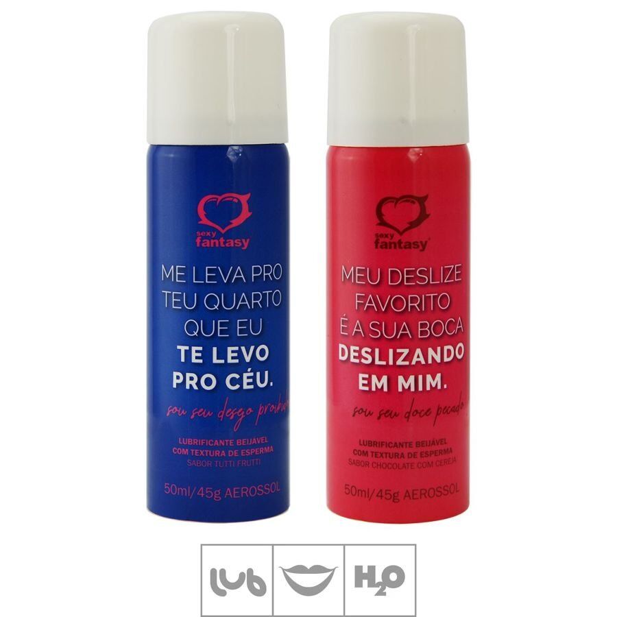 Lubrificante Esperma Beijavel 50ml 45g Aerossol Chocolate Com Cereja - imagem do produto