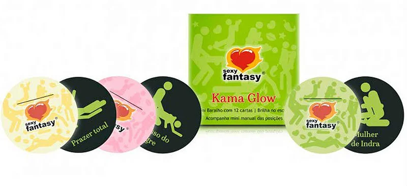 Mini Baralho Kama Sutra Glow - imagem do produto