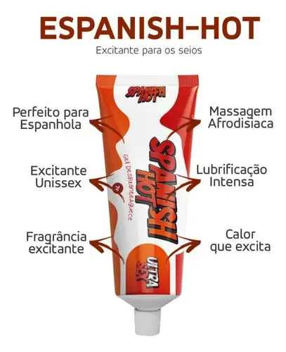 Pac 10 Espanish Hot Excitante Para Os Seios 7g - imagem do produto