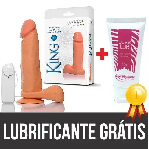 Penis 19 5x3 5cm Com Vibro - imagem do produto