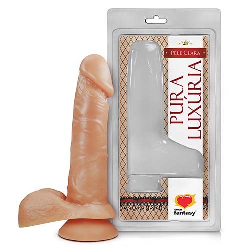 Penis Realistico Escroto Ventosa 16x3 2cm 1475av B 01 - imagem do produto