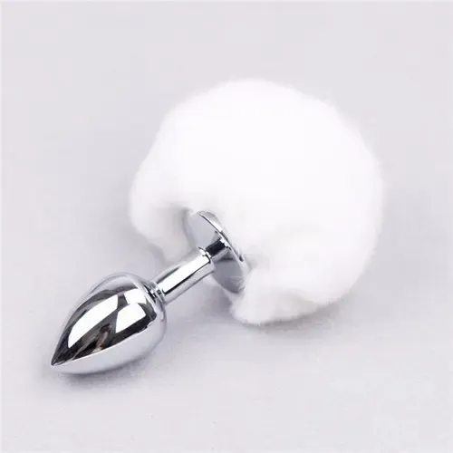 Plug Anal De Luxo Com Calda Branco - imagem do produto