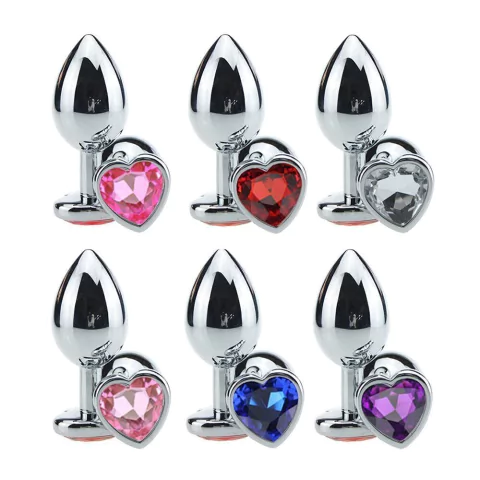 Plug Anal De Metal 7cm Com Coracao - imagem do produto