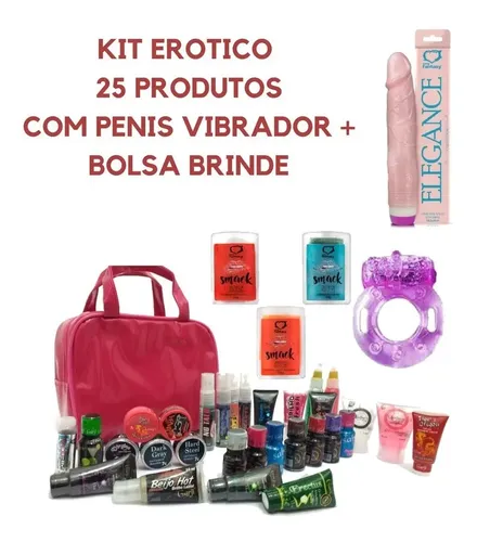 Kit 25 itens Penis Realistico Vibrador Produto Retardante Revenda Sexshop - imagem do produto